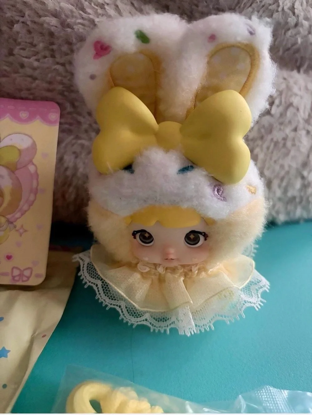 Nommi Sweetheart Bunny figurine - Pudding Cream